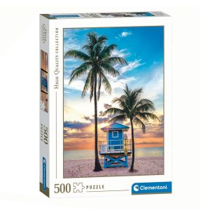 פאזל 500 חל' חוף מיאמי פלורידה