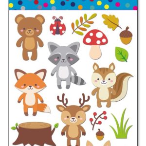 מדבקות עשר חיות היער