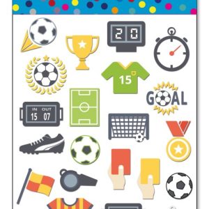 מדבקות עשר כדורגל