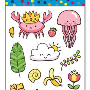 מדבקות עשר עולם הים