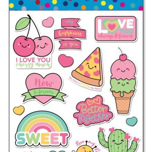 מדבקות  עשר ורודים