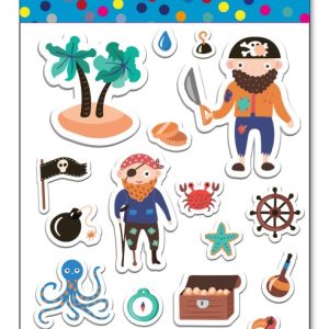 מדבקות עשר פיראטים