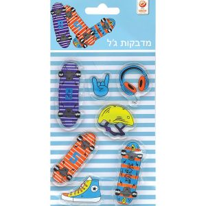 מדבקות ג'ל סקייטבורד