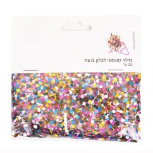 מילוי קונפטי לבלון בועה - צבעוני