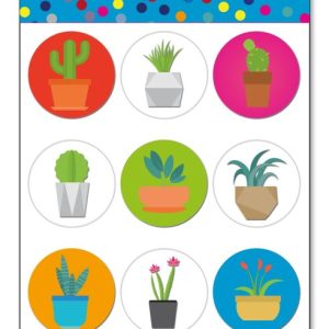 מדבקות עשר פרחים 2