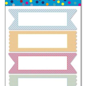 מדבקות עשר מסגרת צבעונית