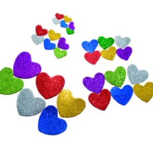 מדבקות סול לבבות נוצץ 3 דגמים