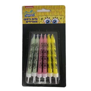 12 נרות ג'מבו - בובספוג