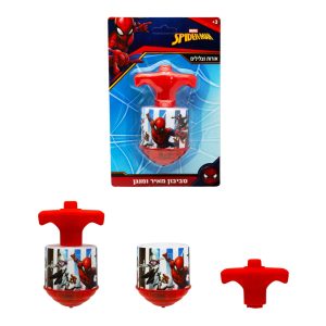 סביבון בבליסטר אורות וצלילים ספיידרמן חדש