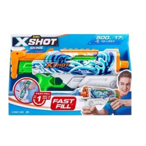 רובה מים מילוי מהיר אקס שוט היפר לואד גלים כחול