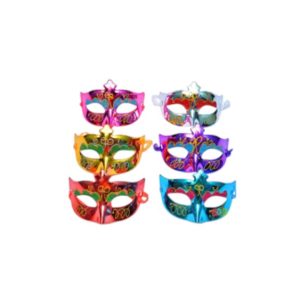 מסיכה ונציה מיקס צבעים בשקית PVC עם כארד