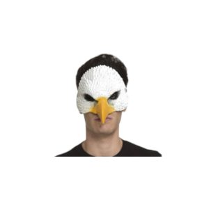 מסכה נשר איכותית מחומר גומי רך על כארד תלייה