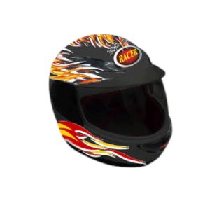 קסדות מרוצים שחורה