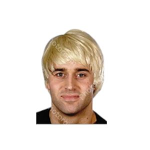 פאה גבר בלונד בשקית PVC עם כארד