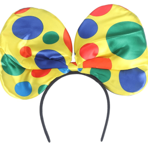 קשת ליצן ענק 28 ס"מ בשקית עם כארד מעוצב