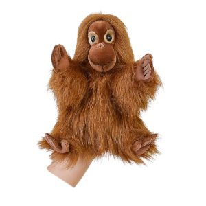 בובת כף יד אורנגאוטן 28 ס"מ