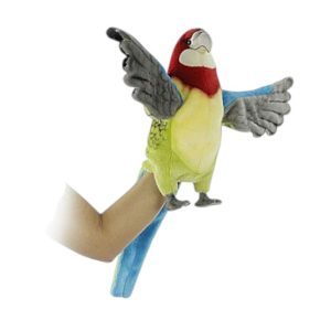 בובת כף יד תוכי 28 ס"מ