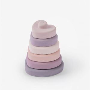 מוצרי תינוקות מגדל סיליקון -לבבות ורוד בהיר