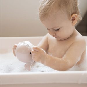 מוצרי תינוקות צעצוע לאמבטיה - לוויתן מסתובב ורוד