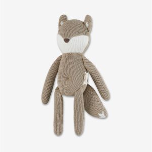 מוצרי תינוקות בובה סרוגה - שועל בז'