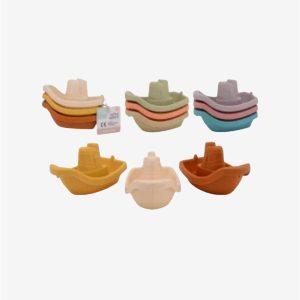 מוצרי תינוקות סט 3 סירות ביו פלסטיק - JOHNTOY