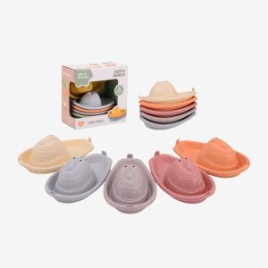 מוצרי תינוקות סט 5 סירות ביו פלסטיק - JOHNTOY