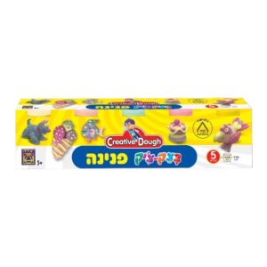 משחקי יצירה בצק-צ'יק פנינה 5 מכלי בצק