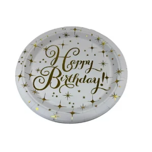 חב' 10 צלחות נייר 23 ס"מ- דגם HAPPY BIRTHDAY