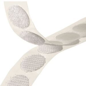 צמדן מדביסקוץ' עיגולים 30 יח' זכר + נקבה צבע לבן