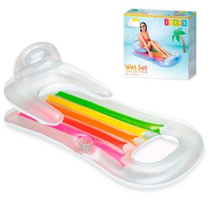 כורסת שיזוף צבעונית משענת יד מבית INTEX
