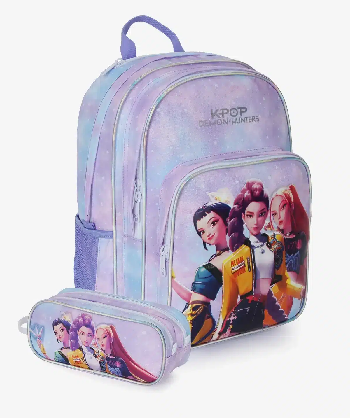 תיק+קלמר Kpop Young Pastel מבית קל גב פסטל/סגול
