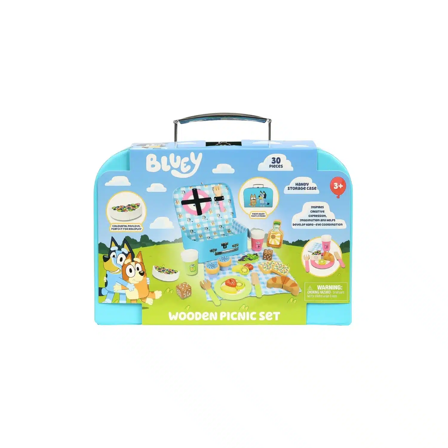 בלואי Bluey ערכת פיקניק מעץ 30 חלקים