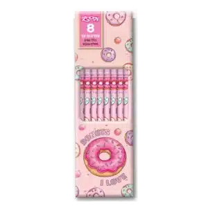 LOOPY סט 8 עפרונות עץ + מחק דונאטס 26 12