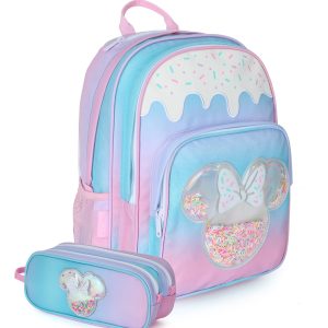 תיק+קלמר Disney Sweet Minnie מבית קל גב גלידה/פסטל