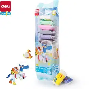 קליי חימר רך 12 צבעים deli EY251-12