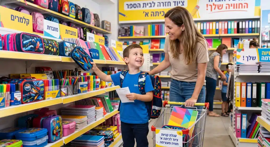 איך להפוך את קניית הציוד לכיתה א' לחוויה שמעצימה את הילד?