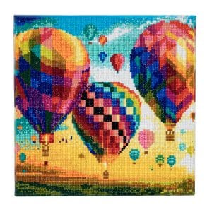 אומנות קריסטל – תמונת קנבס כדורים פורחים 30*30