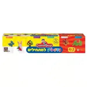 מארז בצק צ׳יק למתחילים עם שישה מכלי בצק 4+2