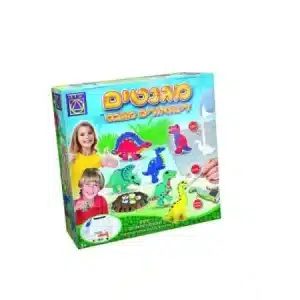 ערכת מגנטים דינוזאורים מגבס עם תבניות ודמויות לצביעה