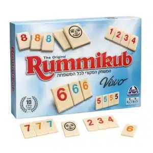 רמיקוב ויוו המקורי Rummikub Vivo מבית קודקוד | משחק חשיבה ואסטרטגיה לכל המשפחה